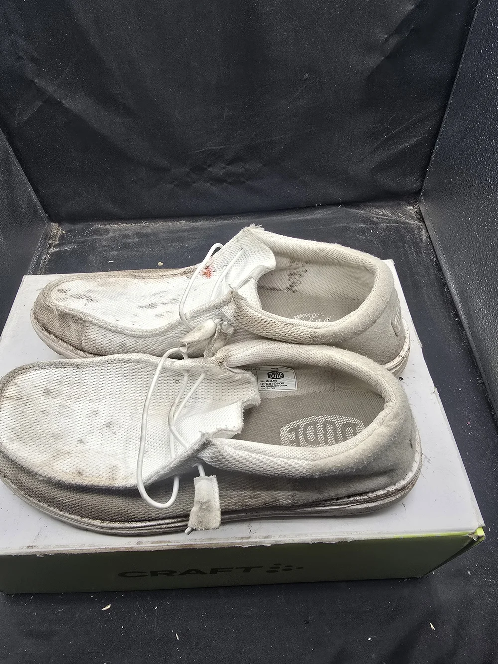 Hey Dude White and Beige Slip-On‎ Shoe